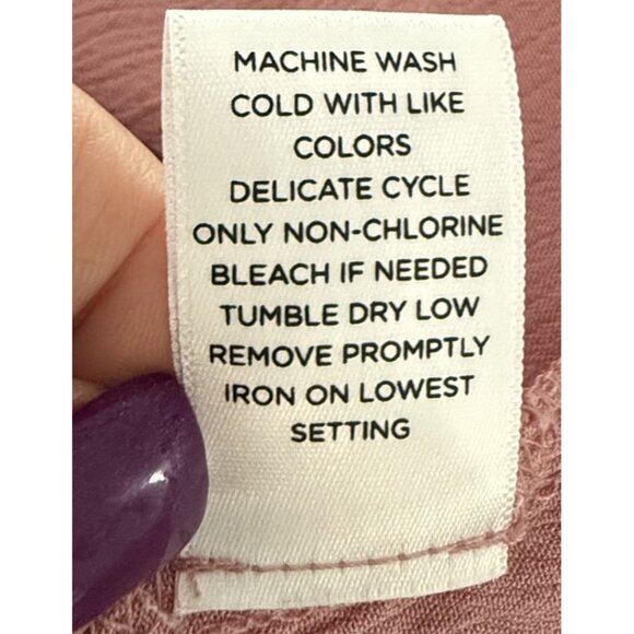 Nurture By Westbound Blouse Womens 3X Peasant Boho Pink Embroidered Plus Size - Picture 7 of 7